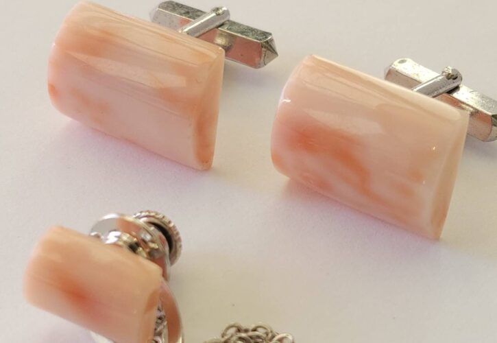 【商品紹介動画】深海珊瑚カフスセット